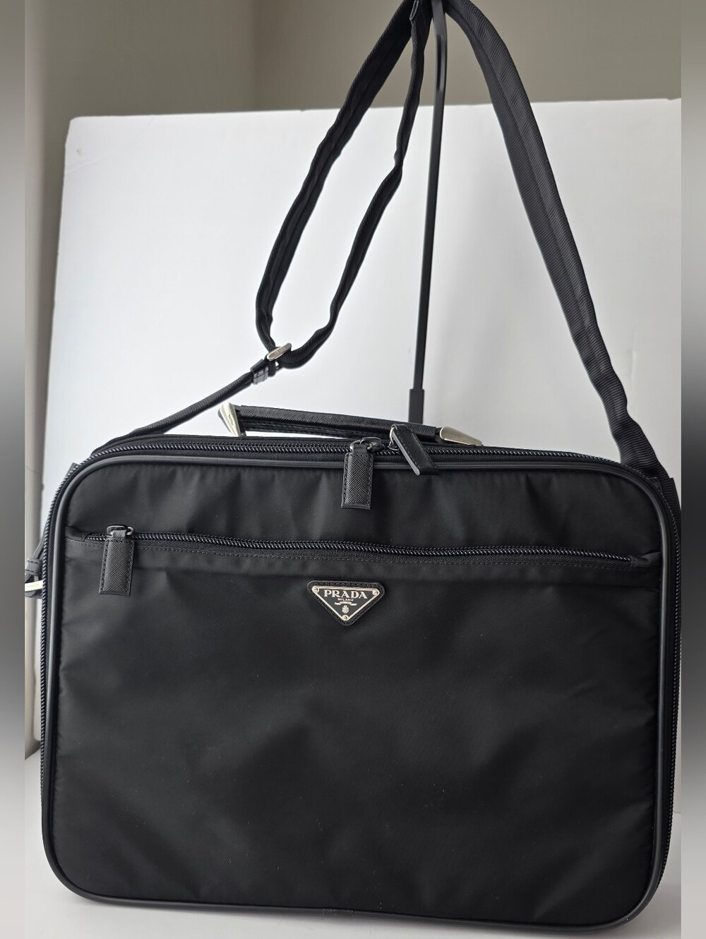 Authentic Prada Black Nylon 2-Way Briefcase/Laptop Bag - Picture 3 of 16
